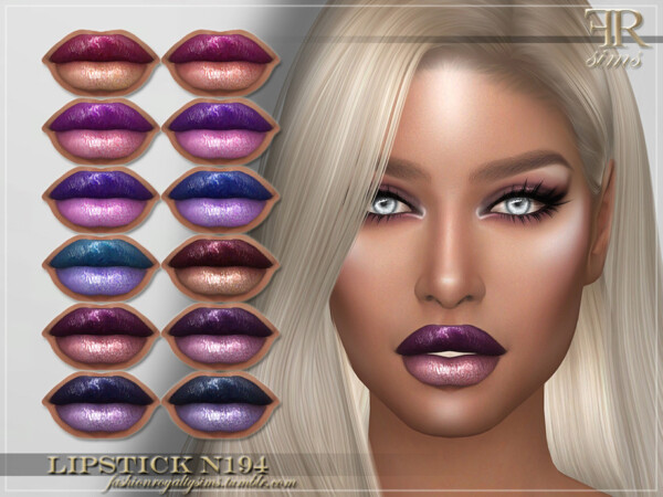 Lipstick N194 by FashionRoyaltySims from TSR