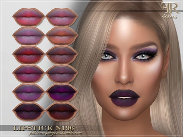 Lipstick N196 by FashionRoyaltySims from TSR
