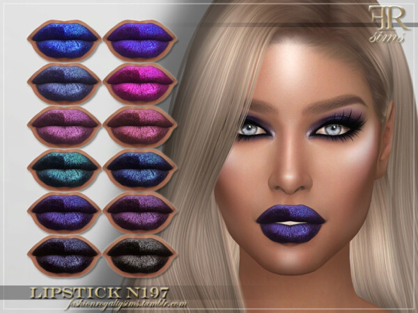 Lipstick N197 by FashionRoyaltySims from TSR