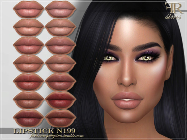 Lipstick N199 by FashionRoyaltySims from TSR