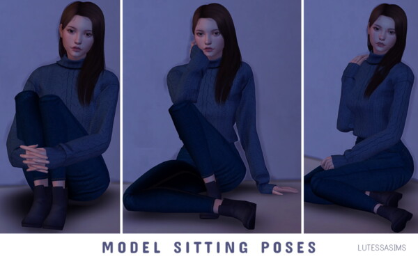 Model Sitting Poses from Lutessa