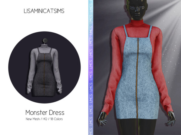 Monster Dress by Lisaminicatsims from TSR