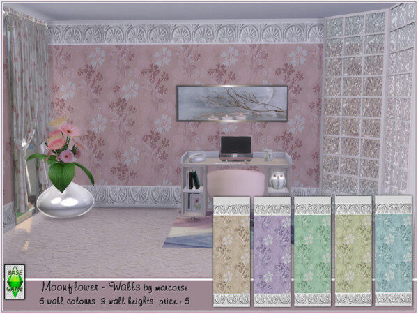 Moonflower Walls by marcorse from Mod The Sims