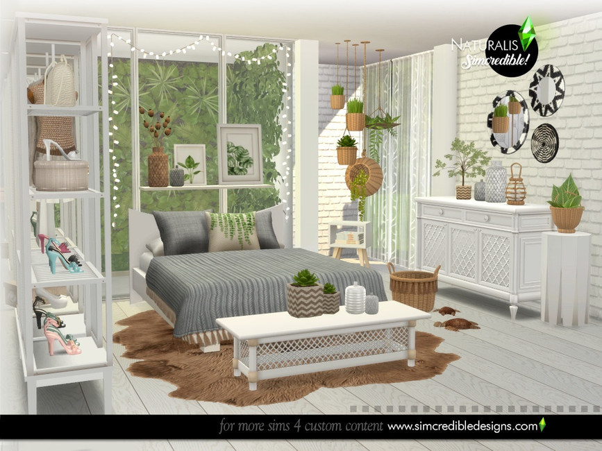 Mody Meble The Sims 4 Naturalis Bedroom by SIMcredible! from TSR • Sims 4 Downloads