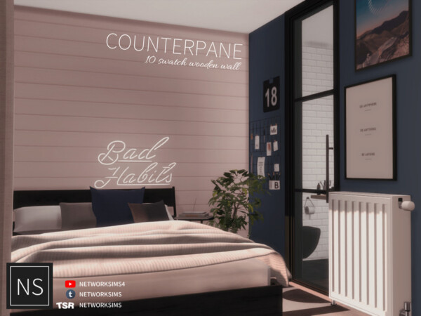 Counterpane Wooden Walls by  Networksims from TSR