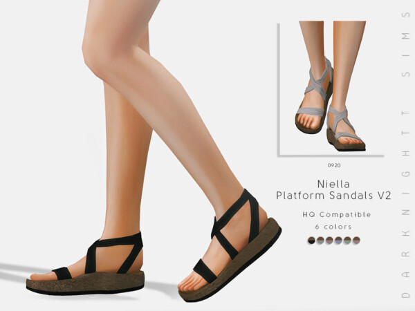 Niella Platform Sandals V2 by DarkNighTt from TSR
