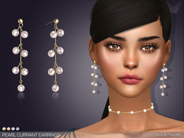 Pearl Currant Earrings by feyona from TSR