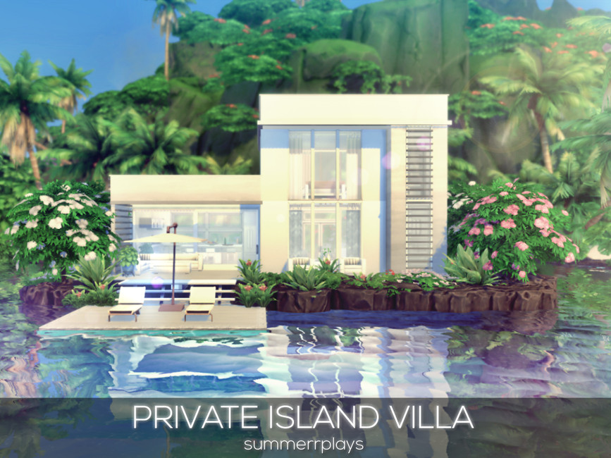 Private Island Villa by Summerr Plays from TSR • Sims 4 Downloads
