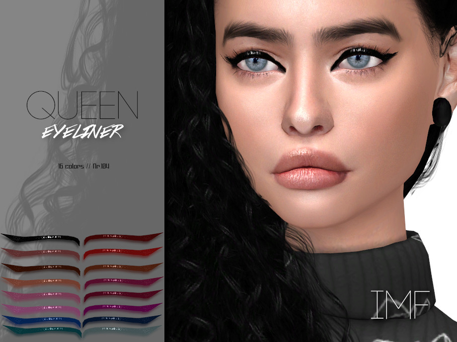Queen Eyeliner N.104 by IzzieMcFire from TSR • Sims 4 Downloads