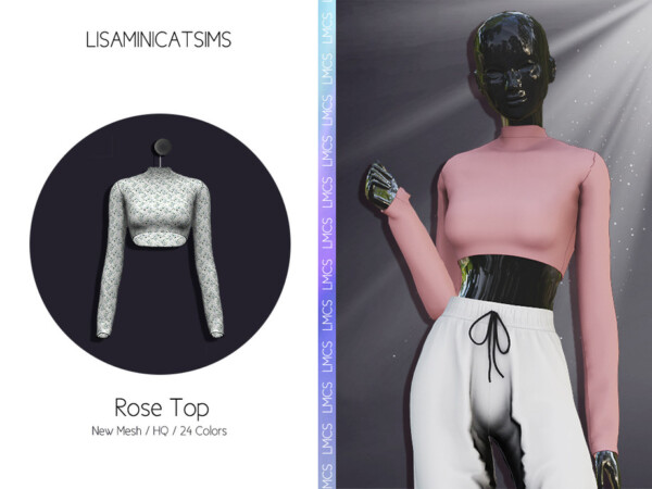 Rose Top by Lisaminicatsims from TSR