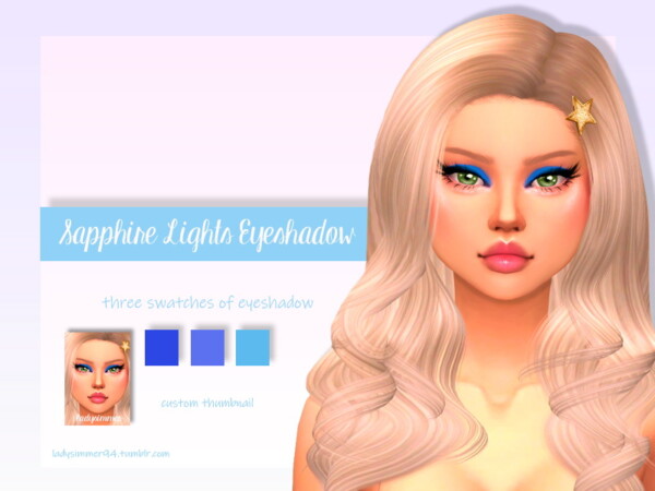 Sapphire Lights Eyeshadow by LadySimmer94 from TSR