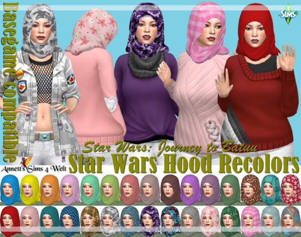 Star Wars Hood from Annett`s Sims 4 Welt