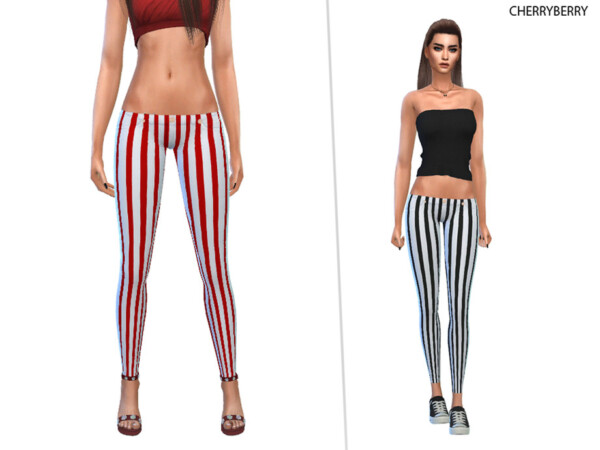 Striped Pants by CherryBerrySim from TSR
