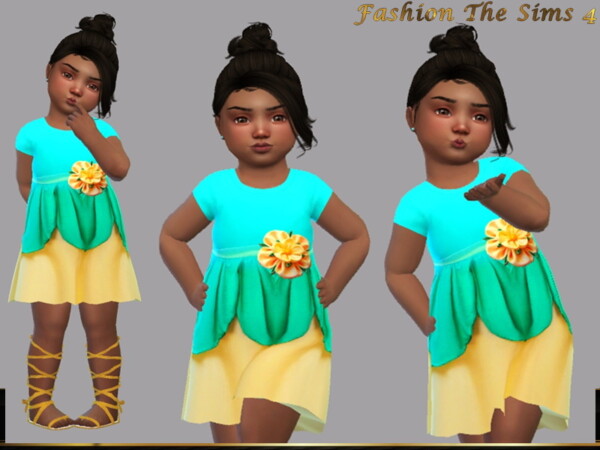 Tiana inspired dress by LYLLYAN from TSR