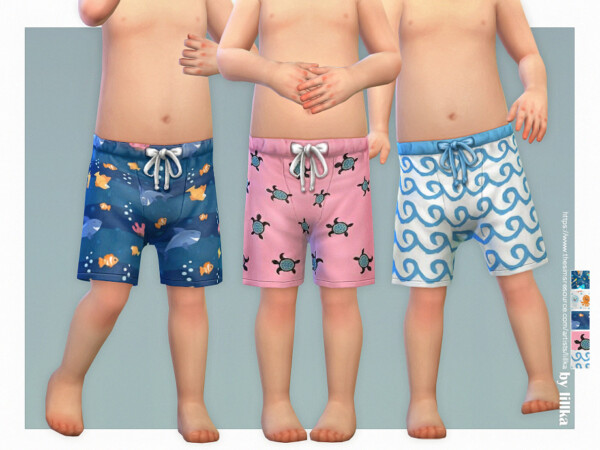 Toddler Bathing Shorts P03 by lillka from TSR