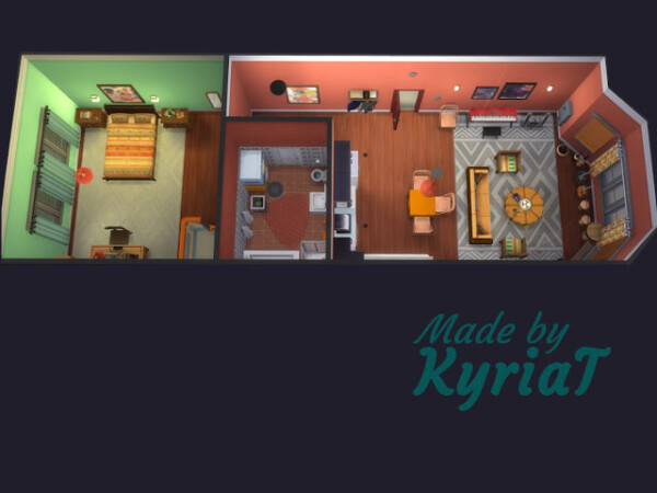Apartment de Boubacar from KyriaTs Sims 4 World