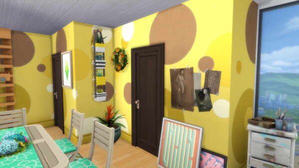 1312 21 Chic Street Eclectic Artist by MarVlachou from Mod The Sims
