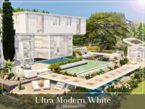 Ultra Modern White Home by Mini Simmer from TSR