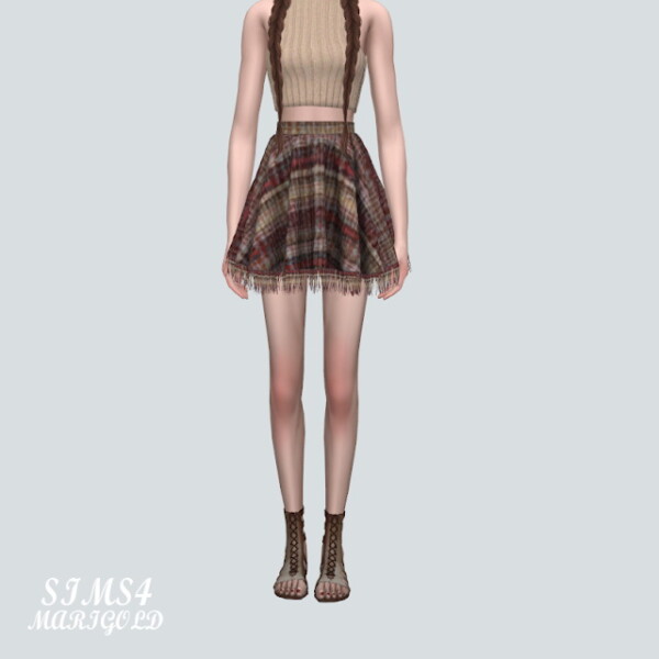 21 Flare Mini Skirt V2 from SIMS4 Marigold