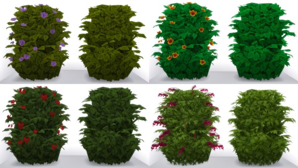 Plain Interactive WooHoo  Bushes by Ellawese from Mod The Sims
