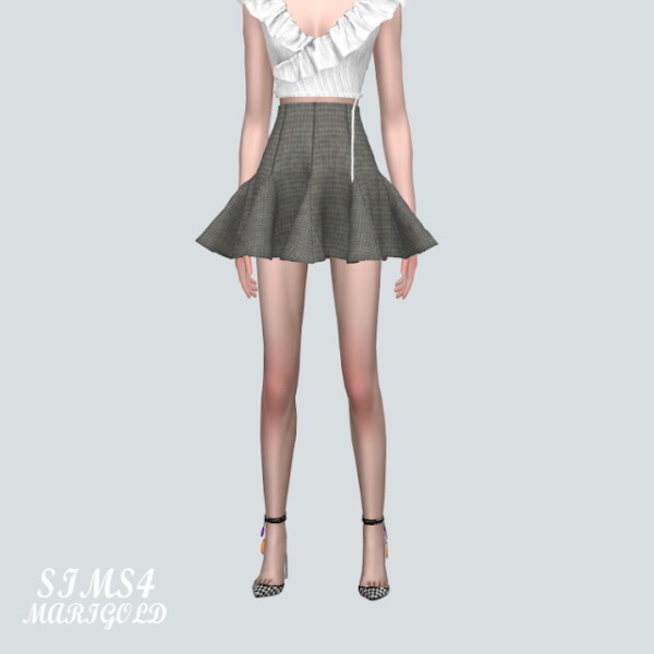 K Flare Mini Skirt 2 from SIMS4 Marigold