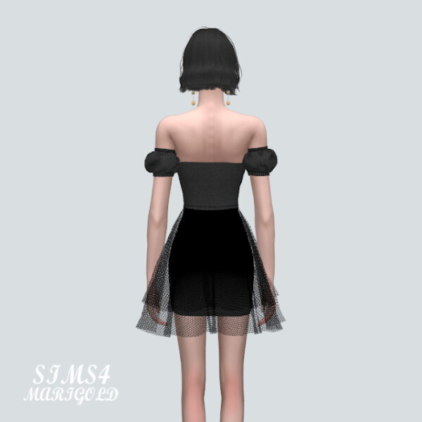 NN Off Shoulder Mini Dress from SIMS4 Marigold