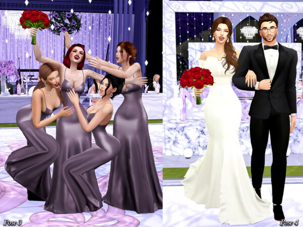 Wedding Party Pose Pack by Beto ae0 from TSR