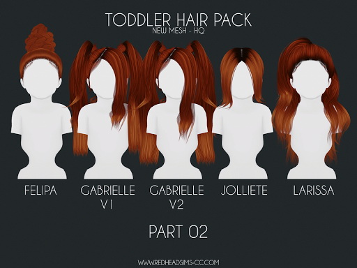 Hairstyle Pack from Red Head Sims