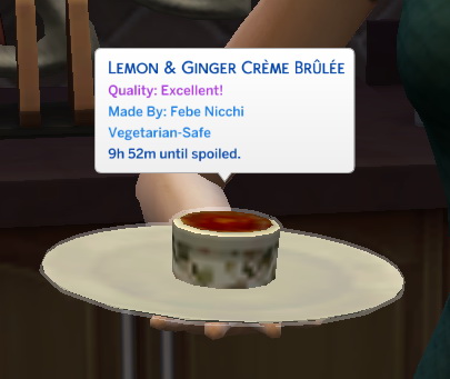 Lemon and Ginger Creme Brulee by RobinKLocksley from Mod The Sims