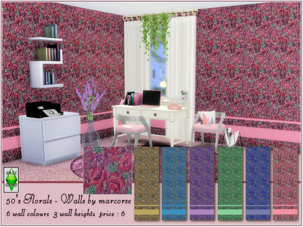 50s Florals Walls by marcorse from TSR