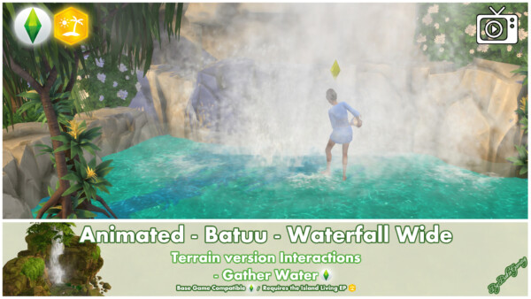 Batuu Waterfall Wide by Bakie from Mod The Sims