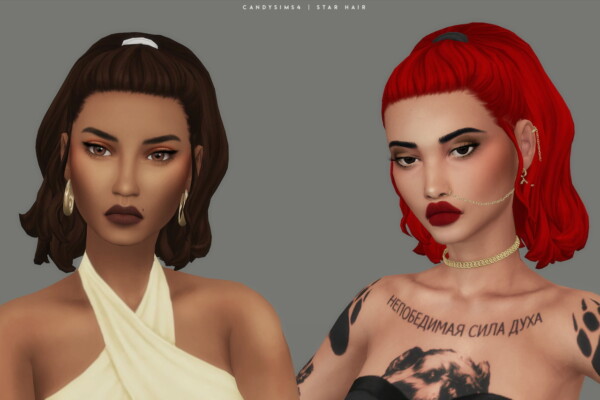 Star hair from Candy Sims 4