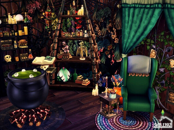 Witch's Bedroom by nobody1392 from TSR • Sims 4 Downloads