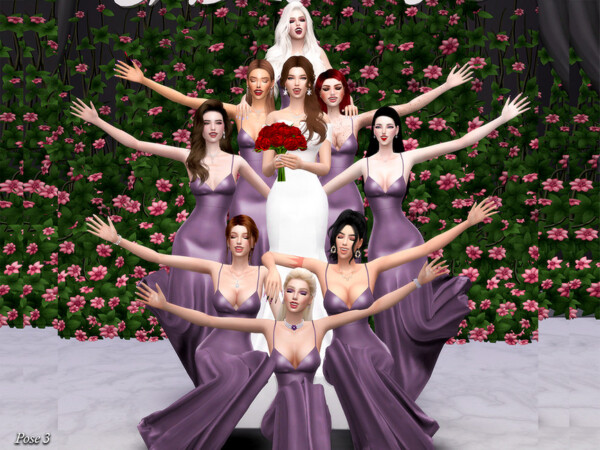 Bridesmaids Pose Pack by Beto ae0 from TSR