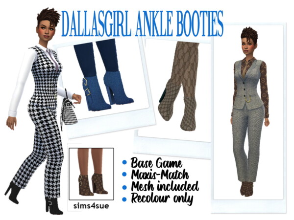 Ankle Booties from Sims 4 Sue