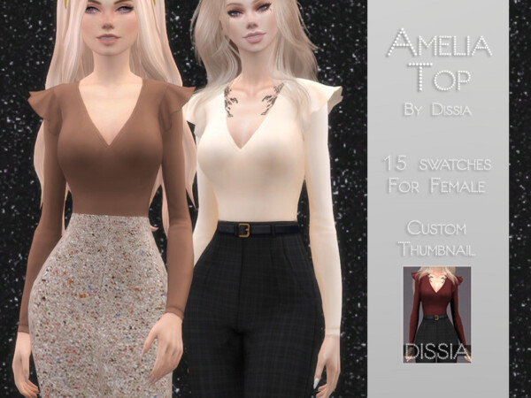 Amelia Top by Dissia from TSR