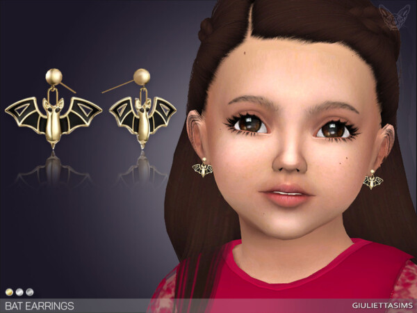 Bat Earrings For Toddlers by feyona from TSR