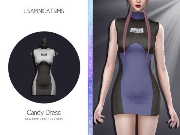 Candy Dress by Lisaminicatsims from TSR