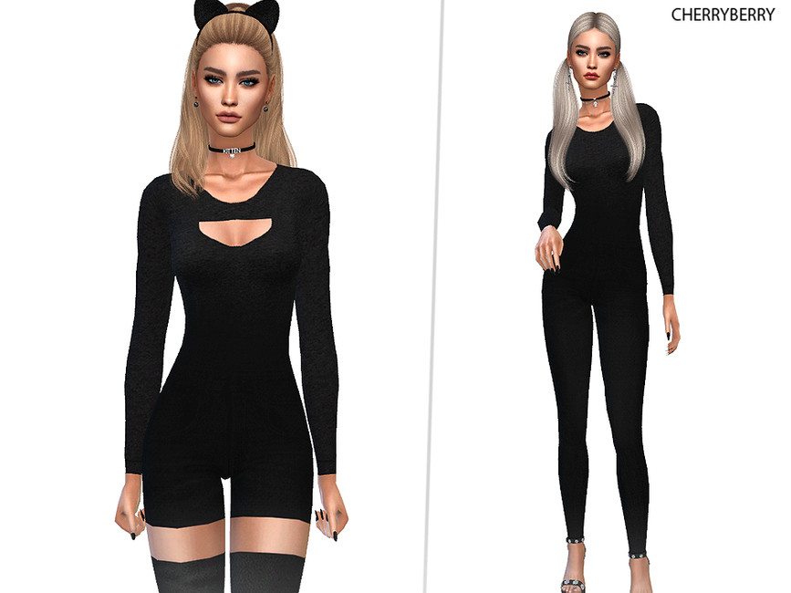 Cat Lady Costume by CherryBerrySim from TSR • Sims 4 Downloads