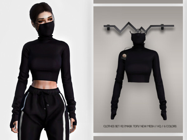 Clothes Set 92 Mask Top by busra tr from TSR