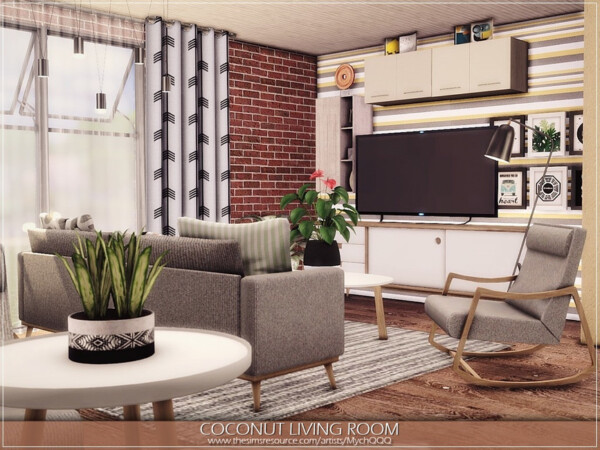 Coconut Living Room by MychQQQ from TSR