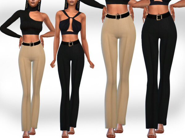 Cotton Trousers with Belt by Saliwa from TSR