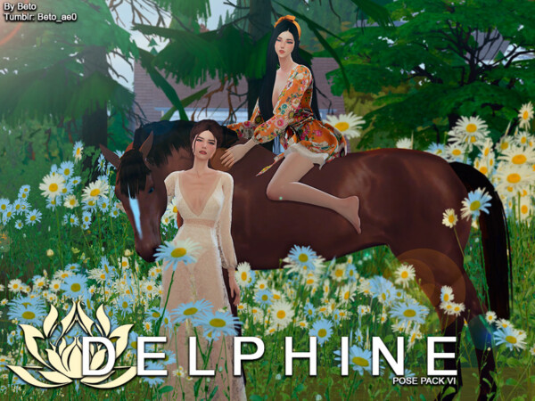 Delphine VI Pose pack by Beto ae0 from TSR