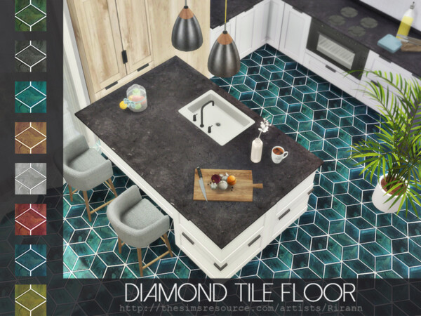 Diamond Tile Floor by Rirann from TSR
