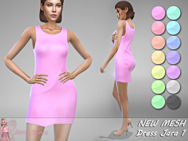 Dress Jara 1 by Jaru Sims from TSR