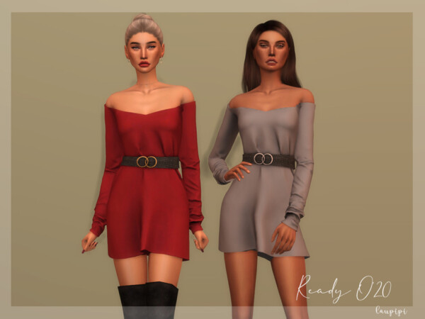 Dress with Belt by laupipi from TSR