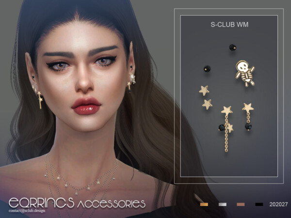 Earrings 202027 By S Club From Tsr • Sims 4 Downloads