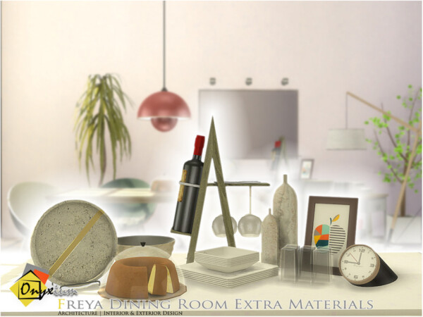 Freya Dining Room Extra Materials by Onyxium from TSR