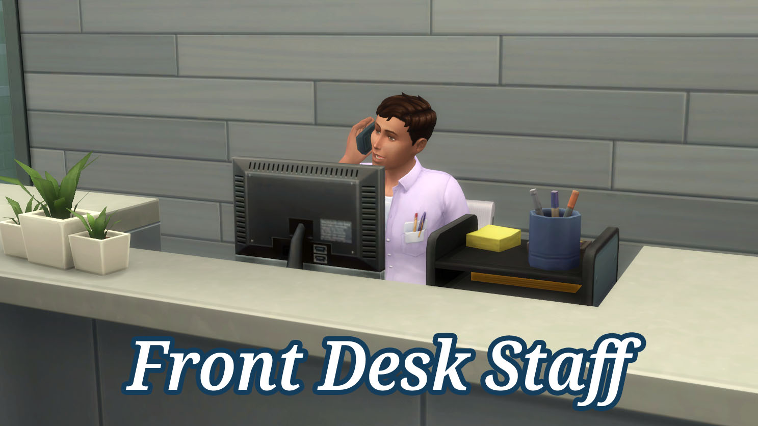 Front Desk Staff Mod By Lemonshushu From Mod The Sims Sims 4 Downloads