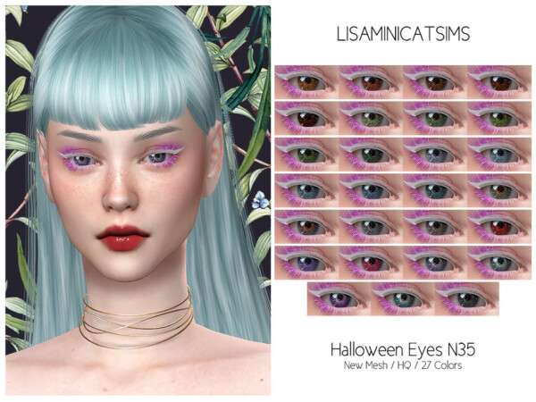 Halloowen Eyes N35 by Lisaminicatsims from TSR